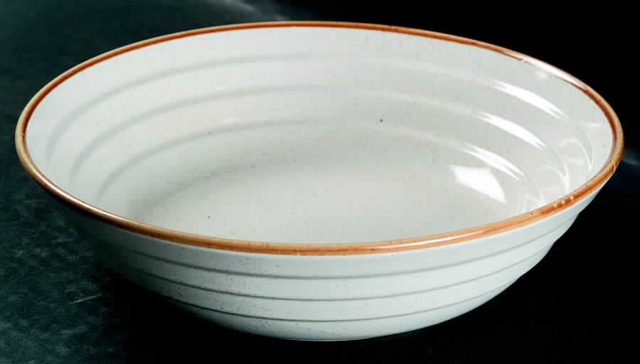 Symmetry Brown 9" Round Vegetable Bowl by Arita-1