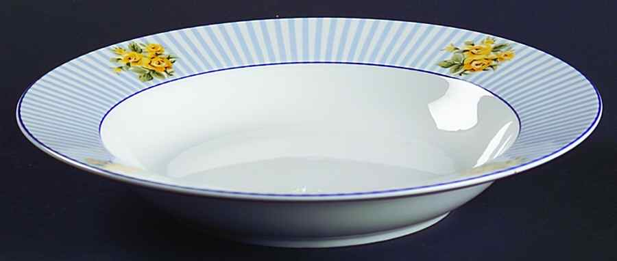 Brighton Rose Rim Soup Bowl by Laura Ashley-1