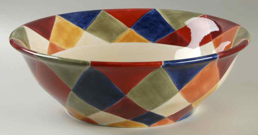 Ciao Harlequin 13" Large Salad Serving Bowl by Artimino-1