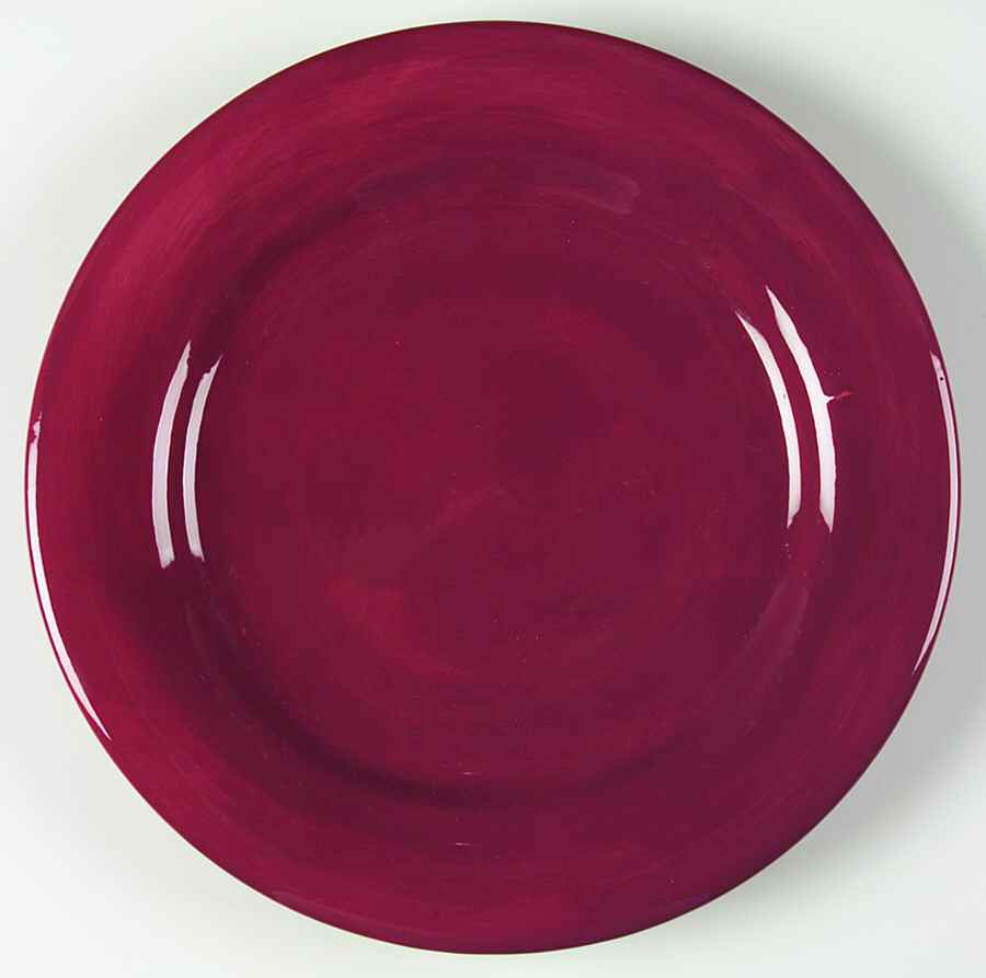Ciao Burgundy Dinner Plate by Artimino-1