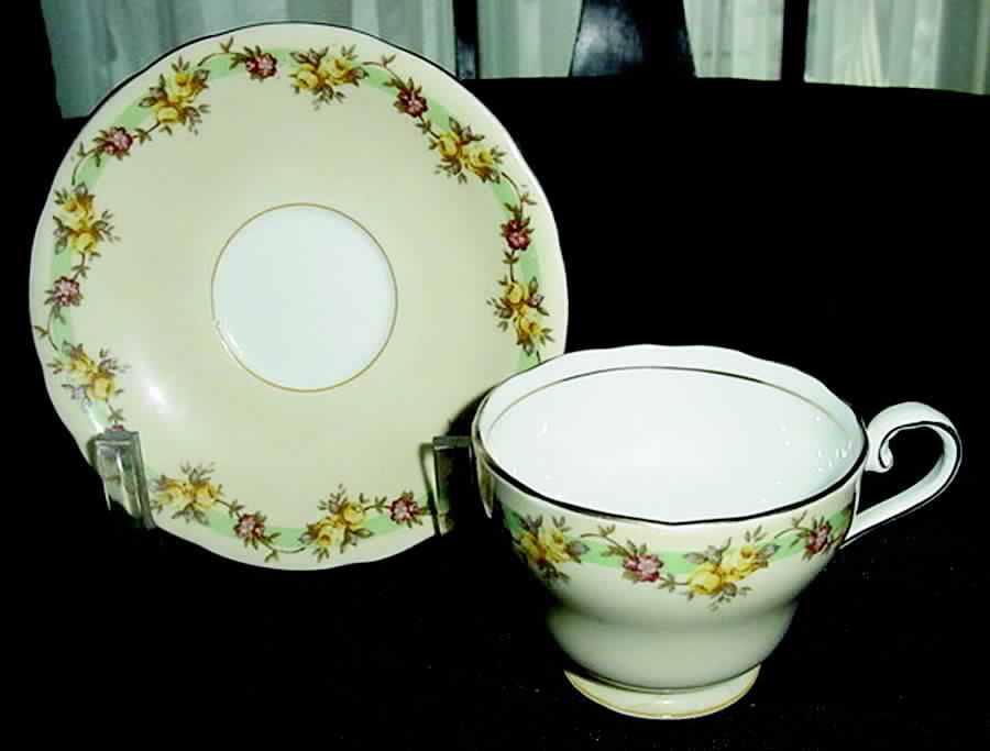 AYN110 Footed Cup & Saucer Set by John  Aynsley & Sons-1