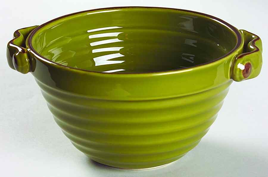 Villa Cortona Sage Individual Handled Soup Bowl by Artimino-1