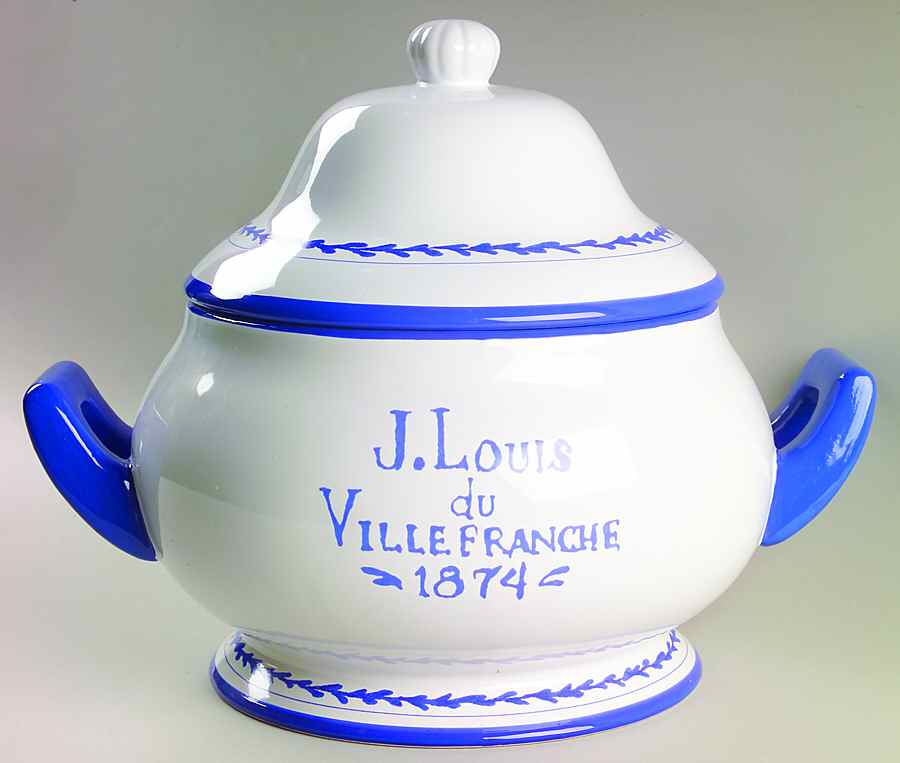 French Bistro 4 Quart Round Covered Casserole by American Atelier-1
