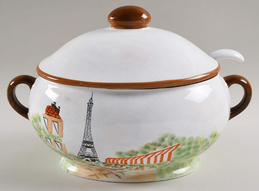 Parisian Tureen & Lid w/Ladle by American Atelier-1