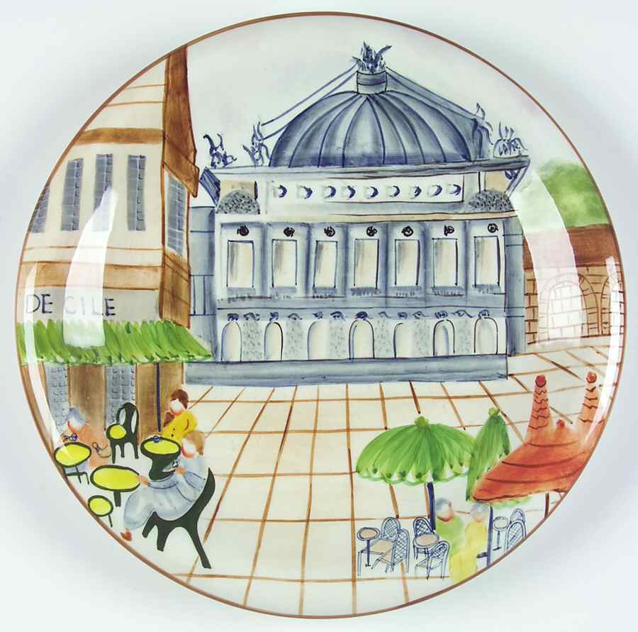 Parisian Dinner Plate by American Atelier-1