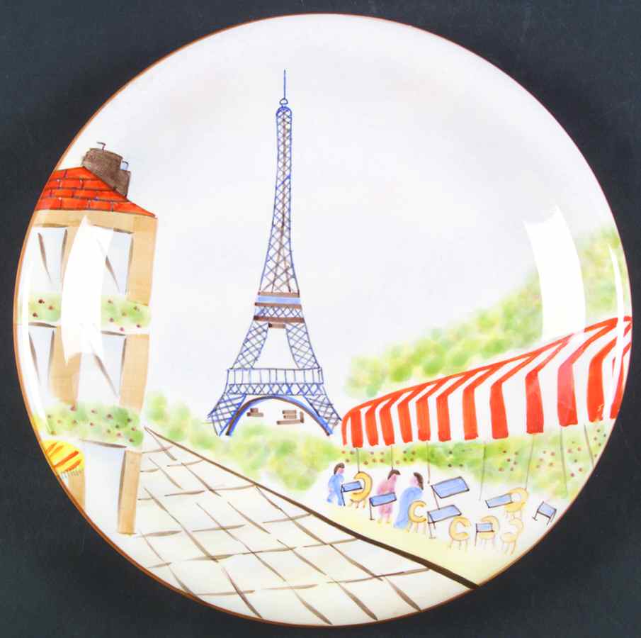 Parisian Dinner Plate by American Atelier-1