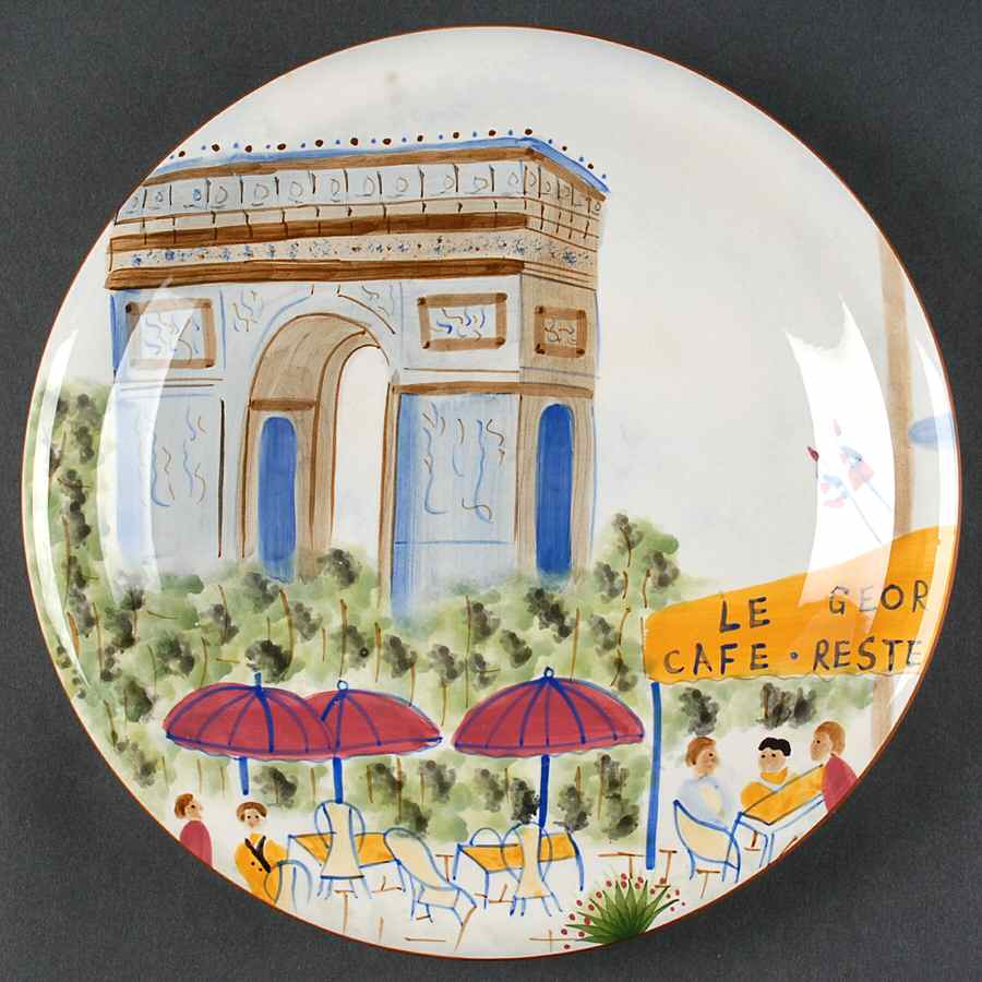 Parisian Dinner Plate by American Atelier-1