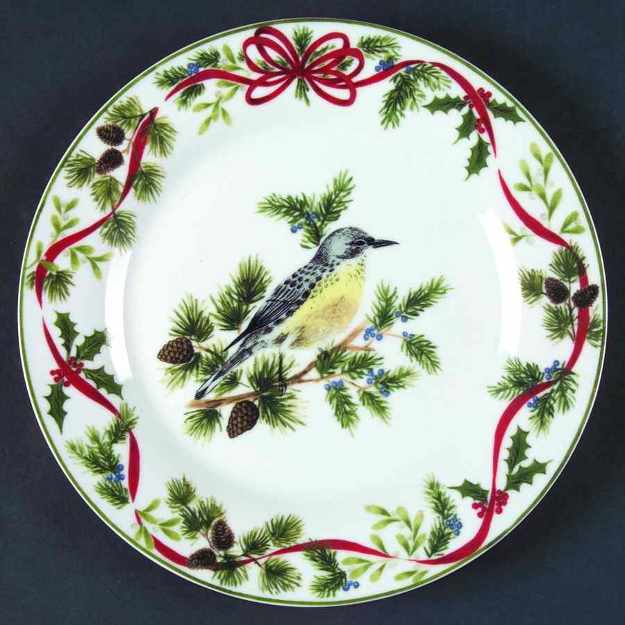 Christmas Woodland Salad/Dessert Plate by American Atelier-1