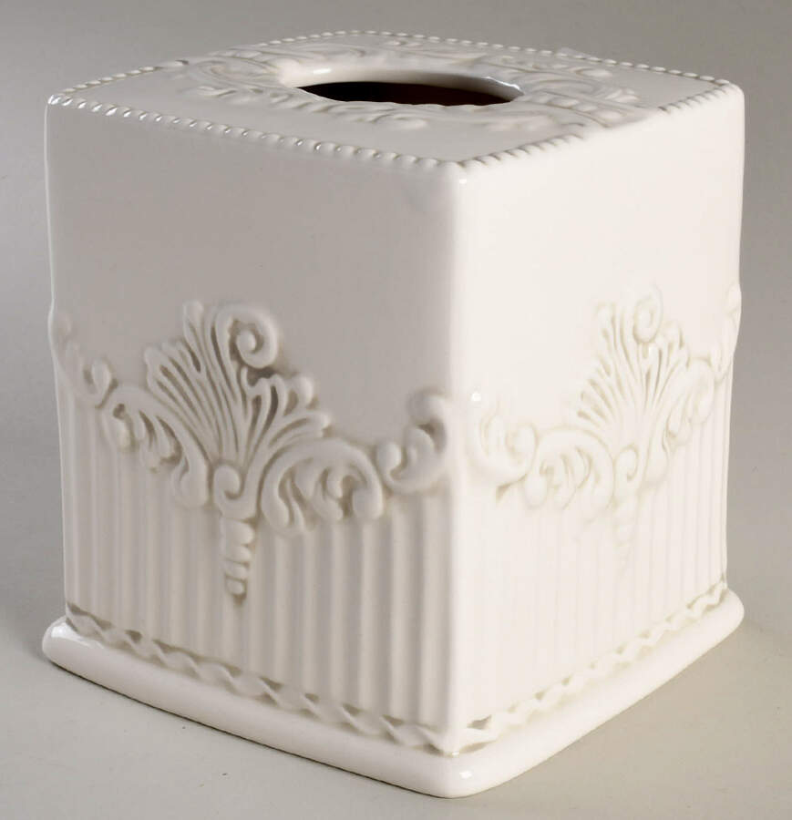 Baroque Square Tissue Box Cover by American Atelier-1