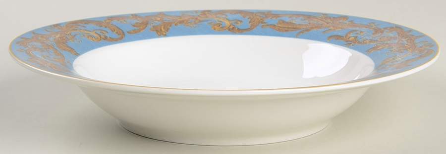 Blue Jardiniere Large Rim Soup Bowl by American Atelier-1