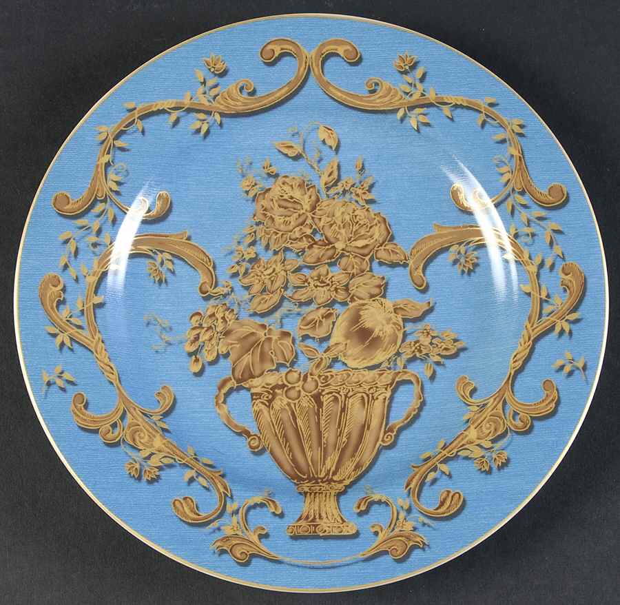 Blue Jardiniere Salad Plate by American Atelier-1