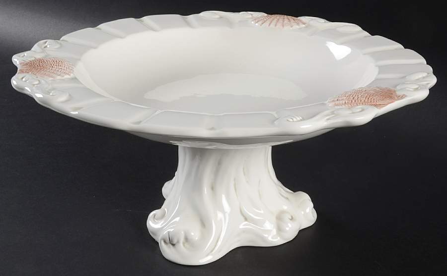 By the Sea 13" Diameter Pedestal Cake Stand by American Atelier-1