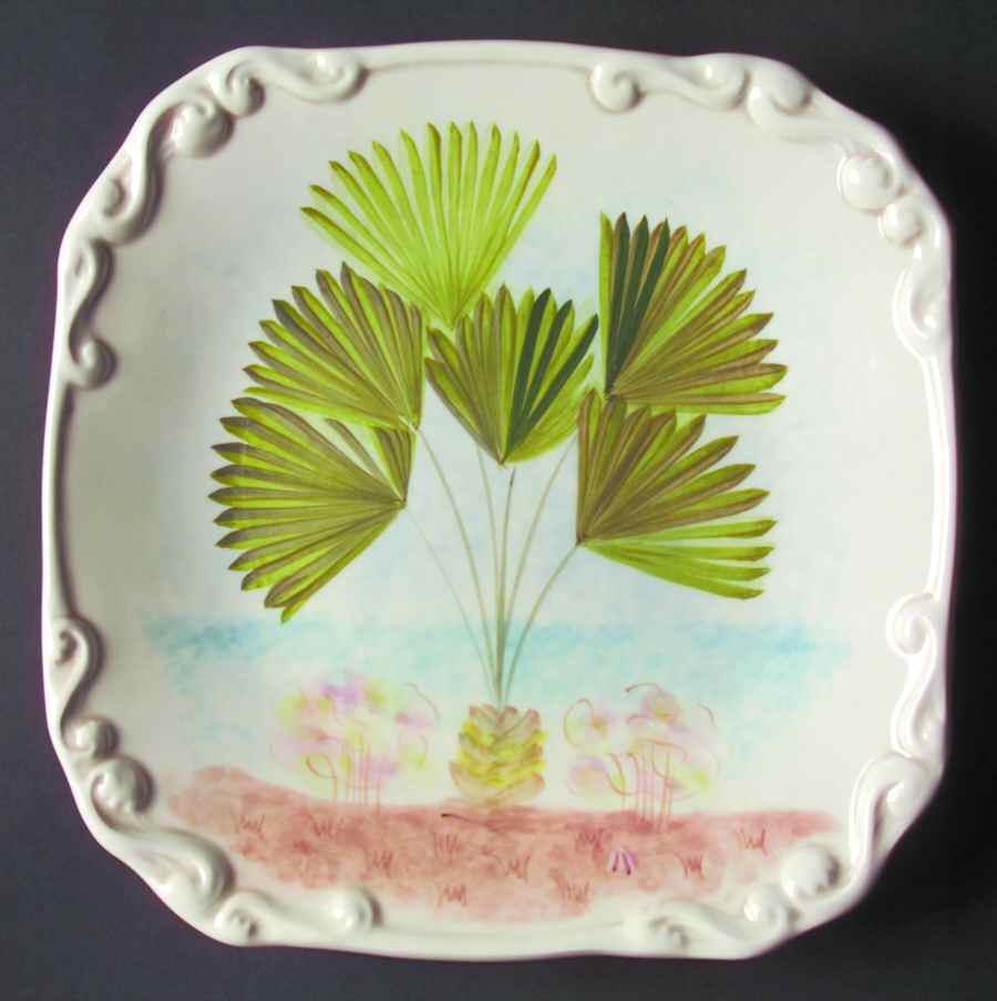 By the Sea Square Salad Plate by American Atelier-1