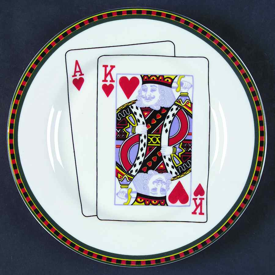 Casino Salad Plate by American Atelier-1