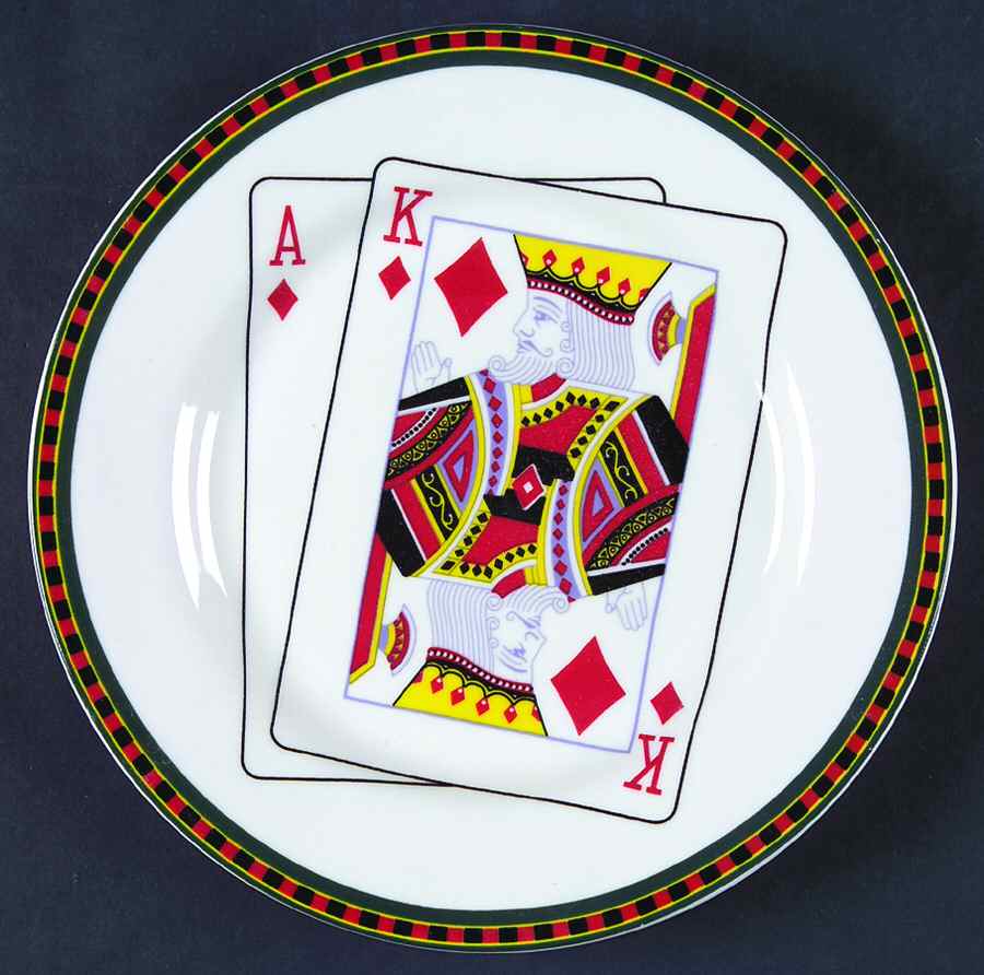 Casino Salad Plate by American Atelier-1