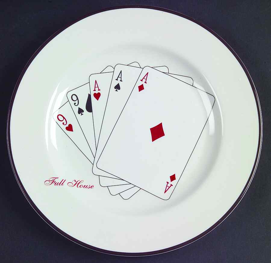 Casino Royale Salad Plate by American Atelier-1