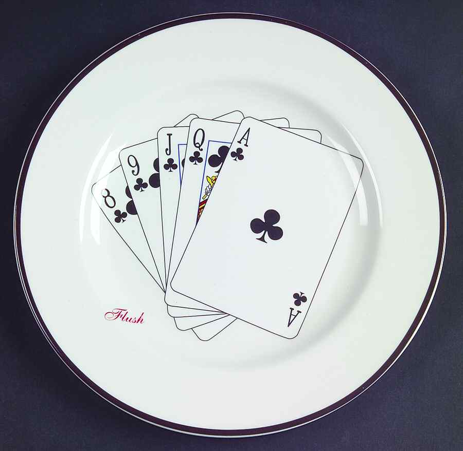 Casino Royale Salad Plate by American Atelier-1