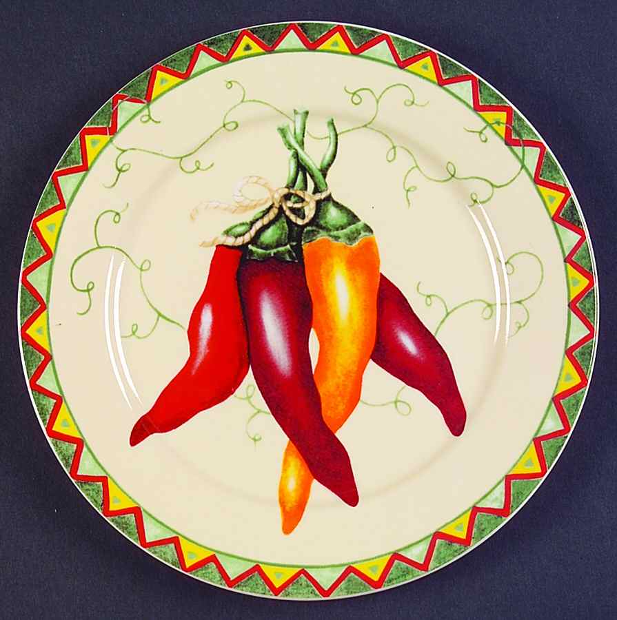 Chili Peppers Salad Plate by American Atelier-1