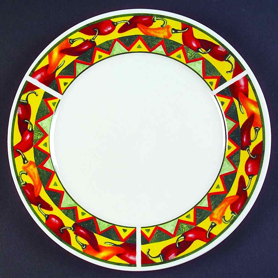 Chili Peppers Dinner Plate by American Atelier-1