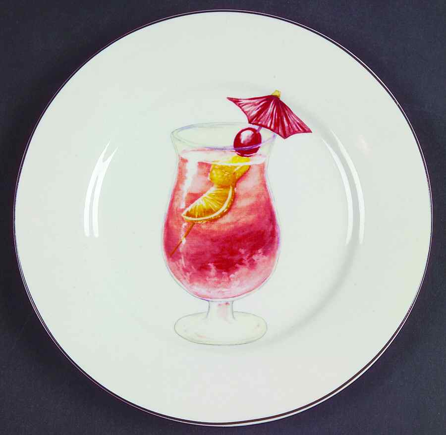 Cocktails Canape Plate by American Atelier-1