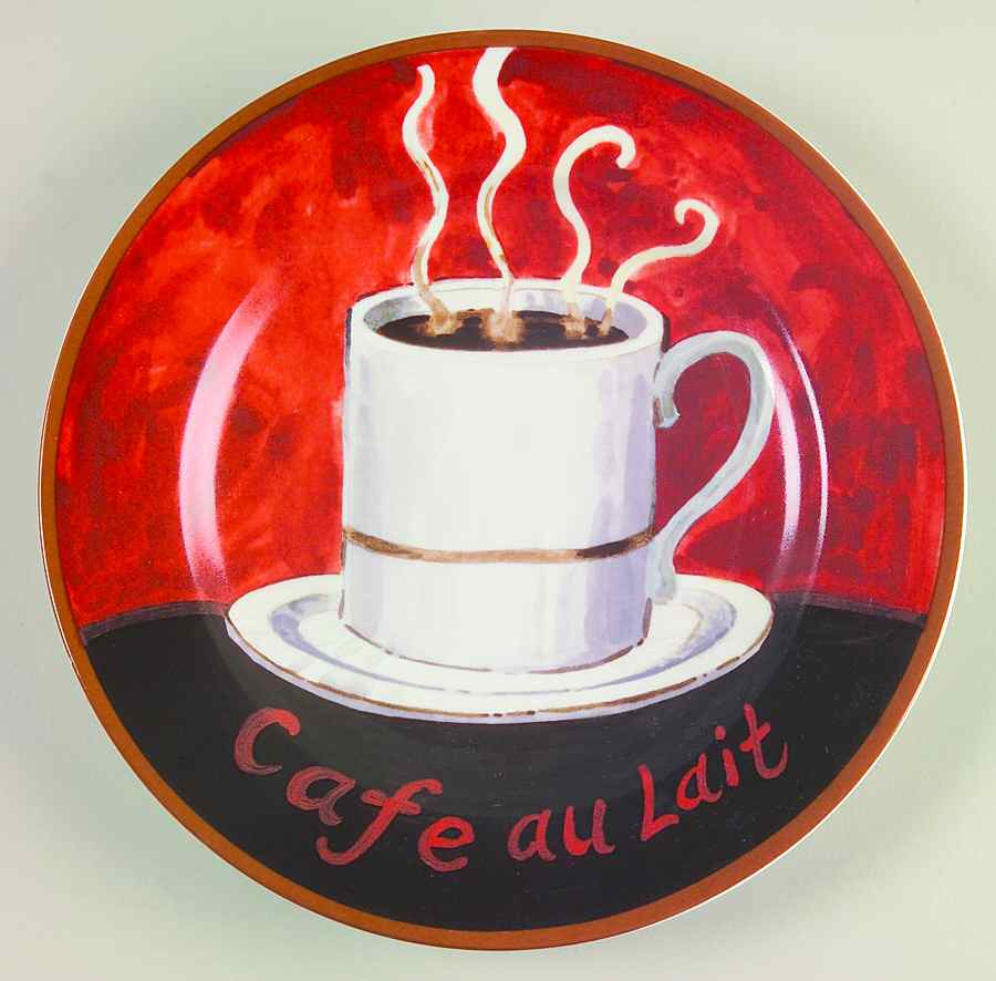 Coffee Salad Plate by American Atelier-1