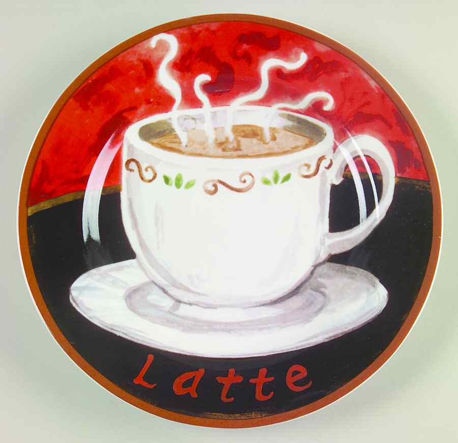 Coffee Salad Plate by American Atelier-1