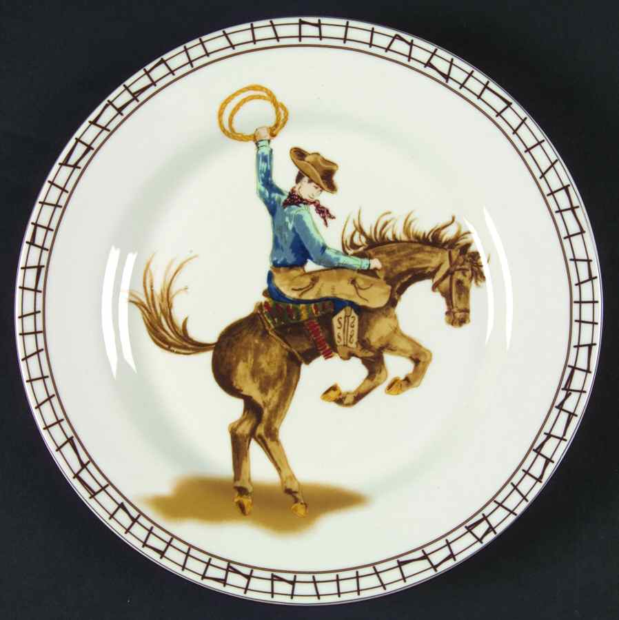 Cowboy Salad Plate by American Atelier-1
