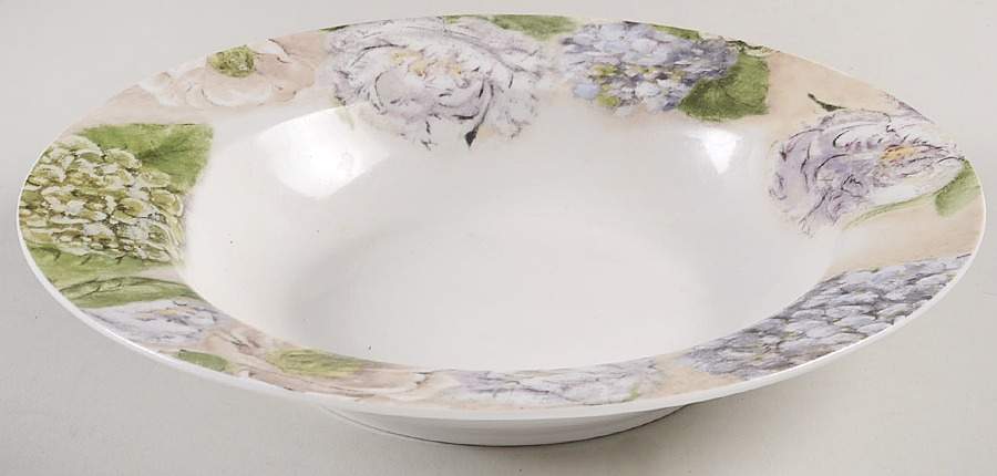 Floral Bouquet Rim Soup Bowl by American Atelier-1