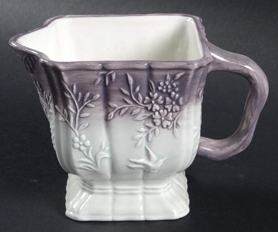 Floral Jardin Lavender (Square, Scalloped) Square Creamer by American Atelier-1