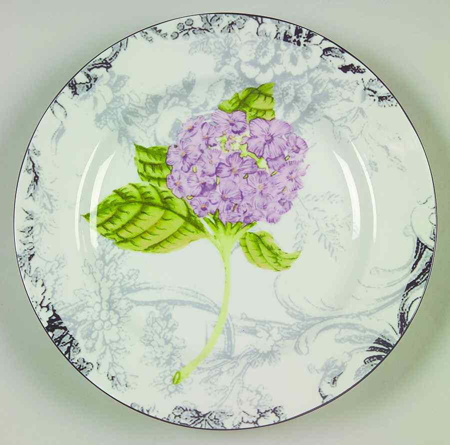 Hydrangea Toile Salad Plate by American Atelier-1