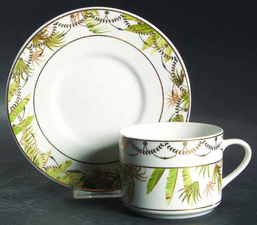 Island Breeze Flat Cup & Saucer Set by American Atelier-1