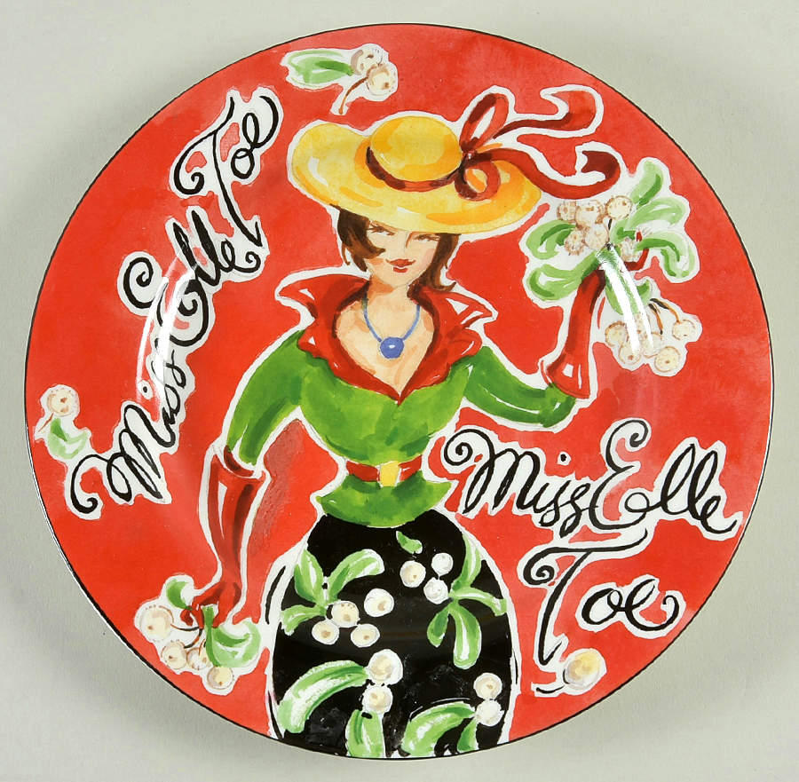 Jingle Bells Salad Plate by American Atelier-1