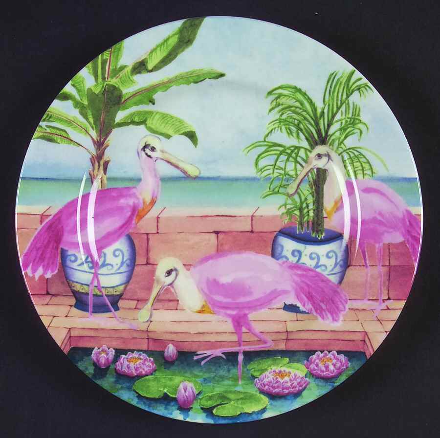 Marsh Birds Salad Plate by American Atelier-1