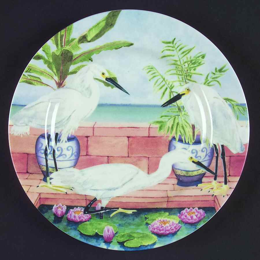 Marsh Birds Salad Plate by American Atelier-1