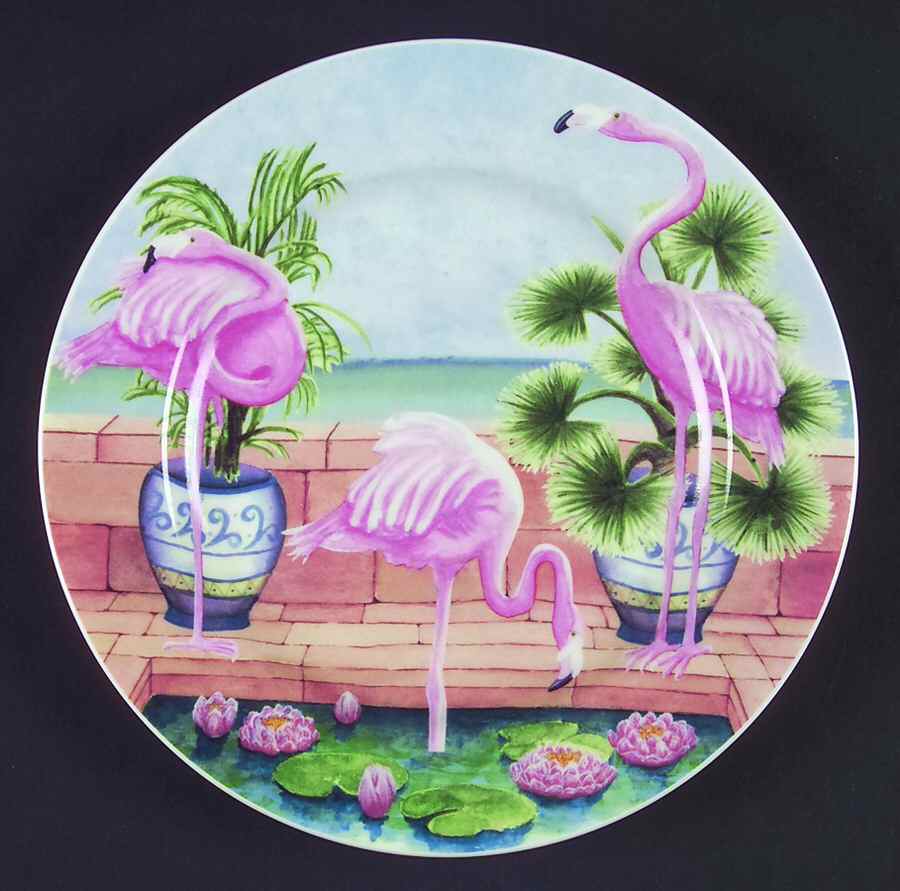 Marsh Birds Salad Plate by American Atelier-1