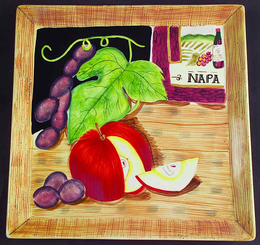 Napa Square Dinner Plate by American Atelier-1