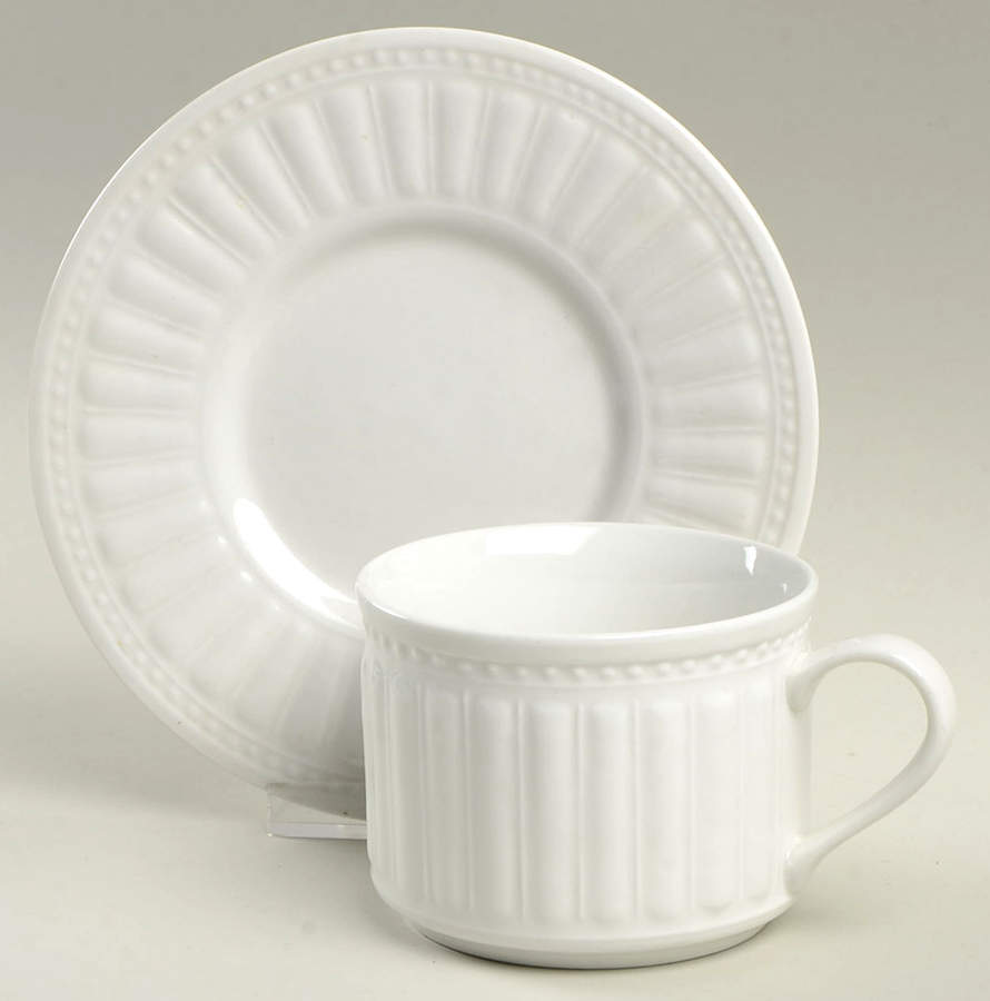 Olympia Flat Cup & Saucer Set by American Atelier-1