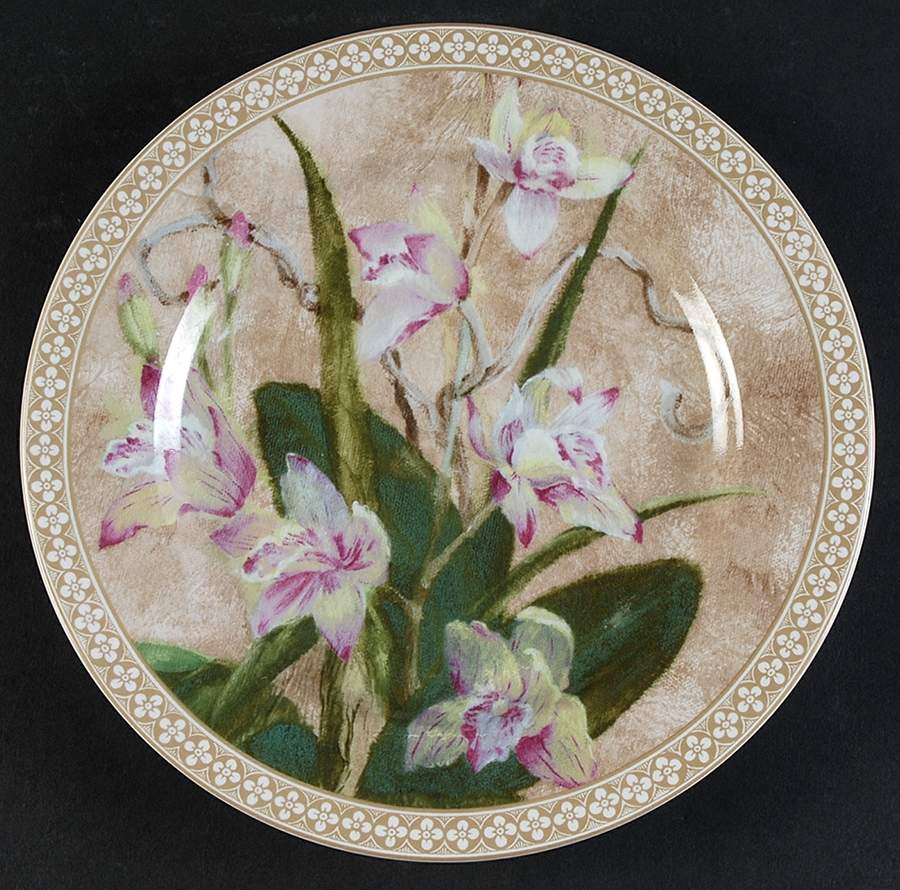Orchid Salad Plate by American Atelier-1