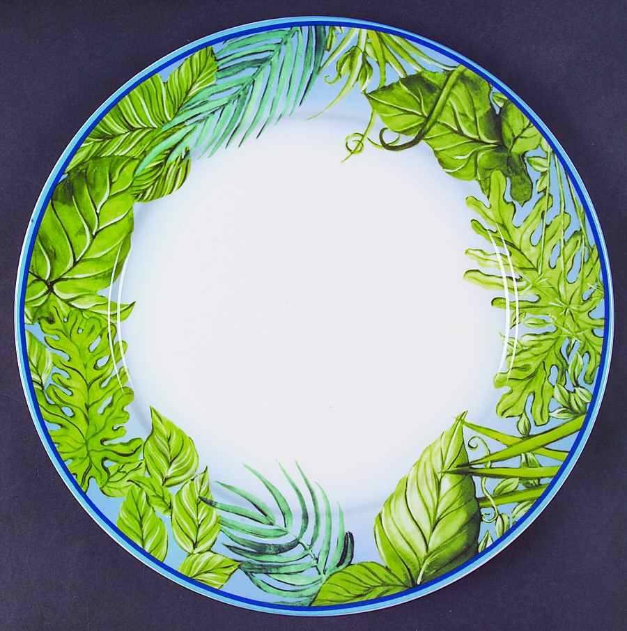 Parrots Dinner Plate by American Atelier-1