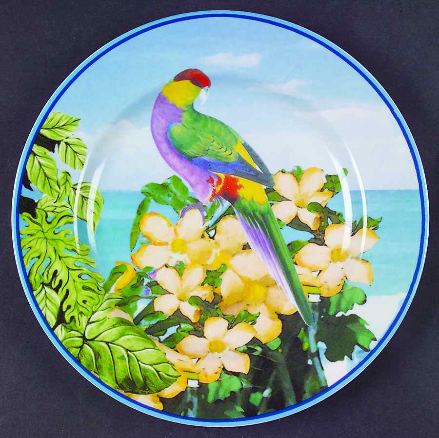 Parrots Salad Plate by American Atelier-1