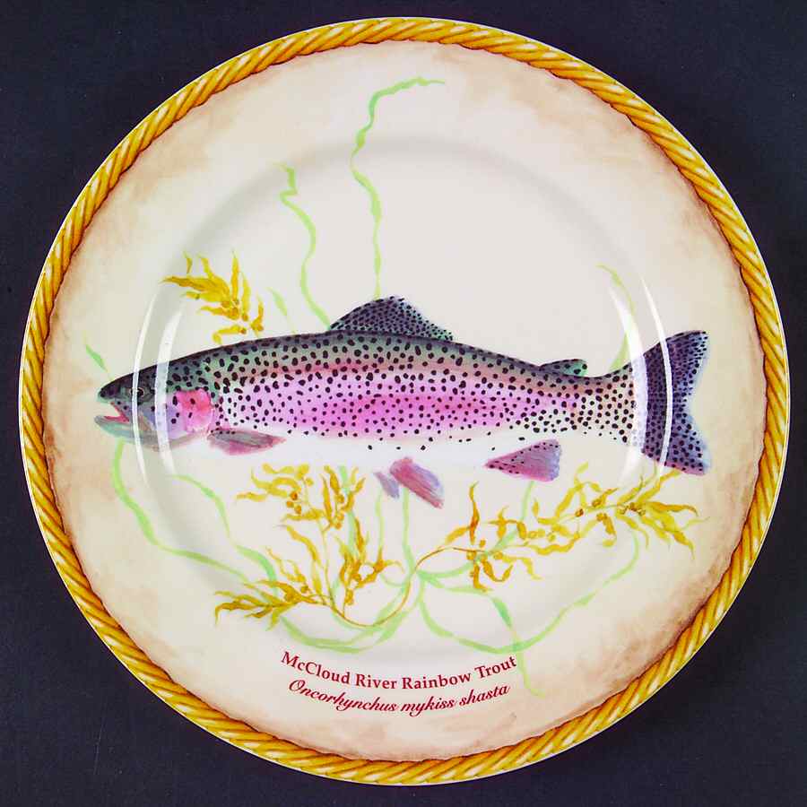 Rainbow River Salad Plate by American Atelier-1
