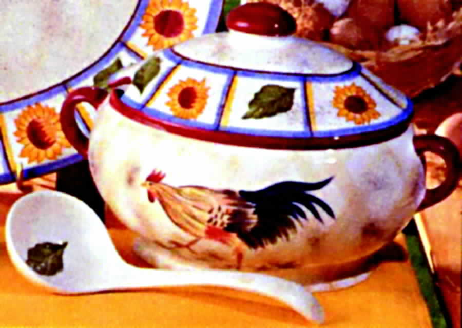 Rooster (Round, 5242) Tureen & Lid w/Ladle by American Atelier-1