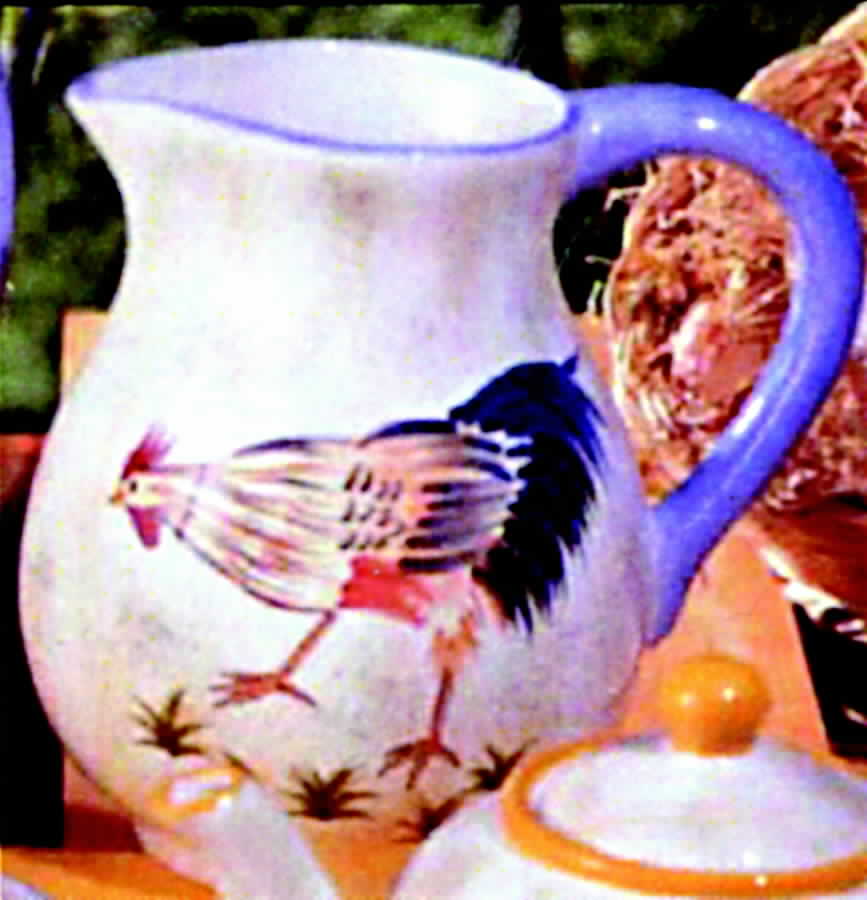 Rooster (Round, 5242) Pitcher by American Atelier-1