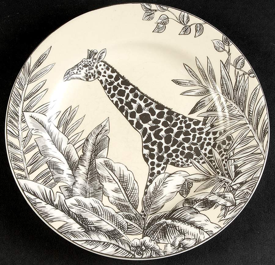 Safari Salad Plate by American Atelier-1