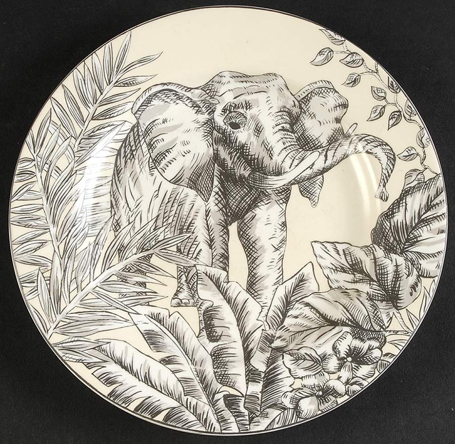 Safari Salad Plate by American Atelier-1