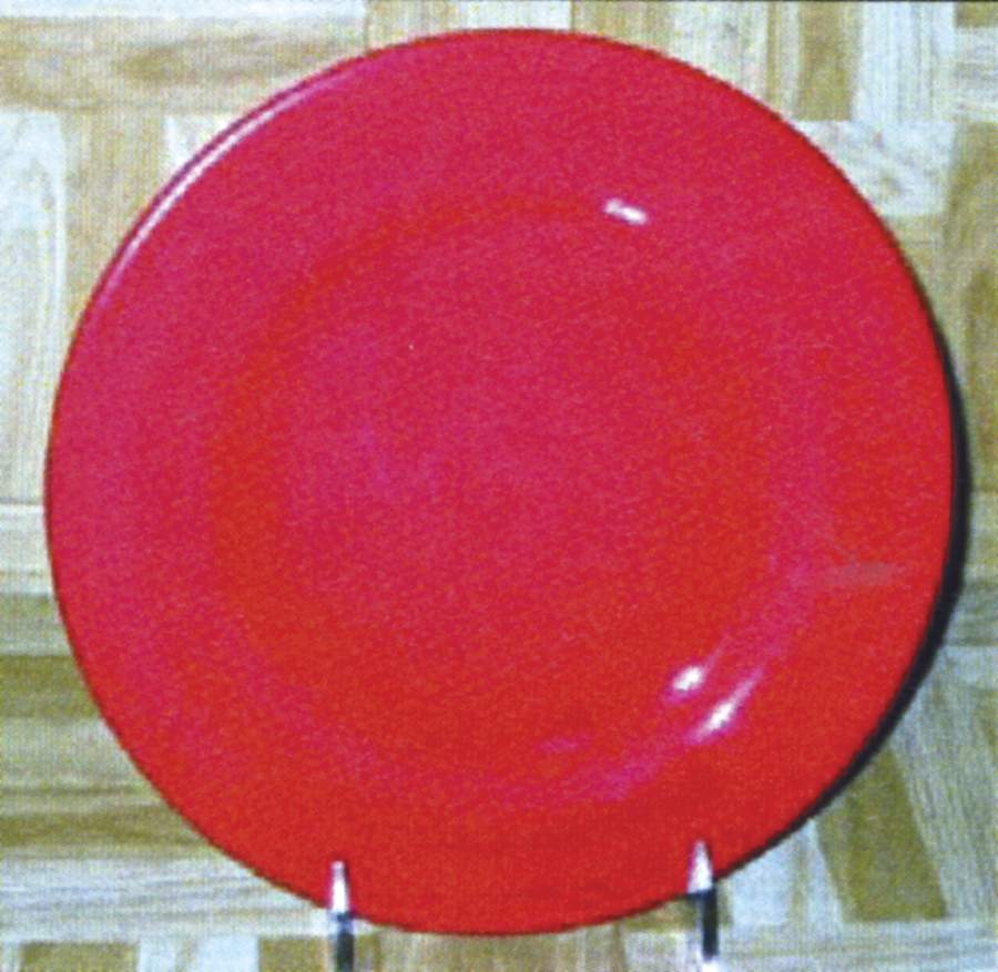 Serengeti Red 9" Round Buffet Plate by American Atelier-1