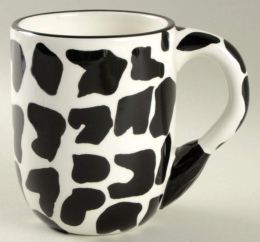 Serengeti Black and White Mug by American Atelier-1