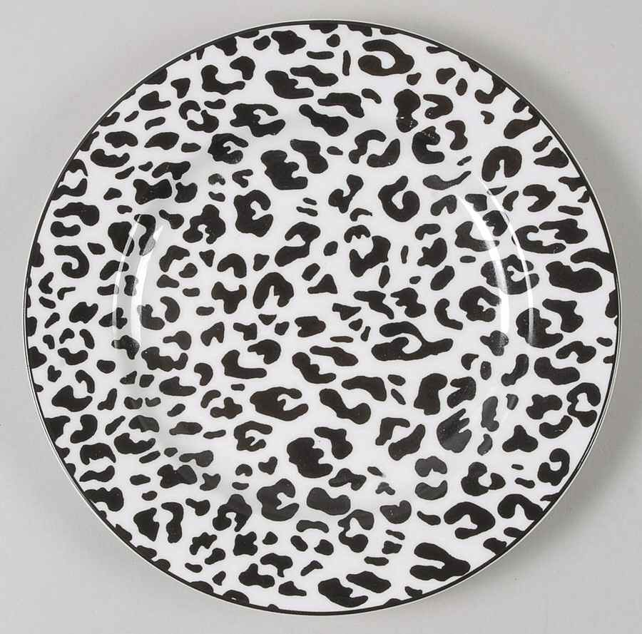 Serengeti Black and White Salad Plate by American Atelier-1