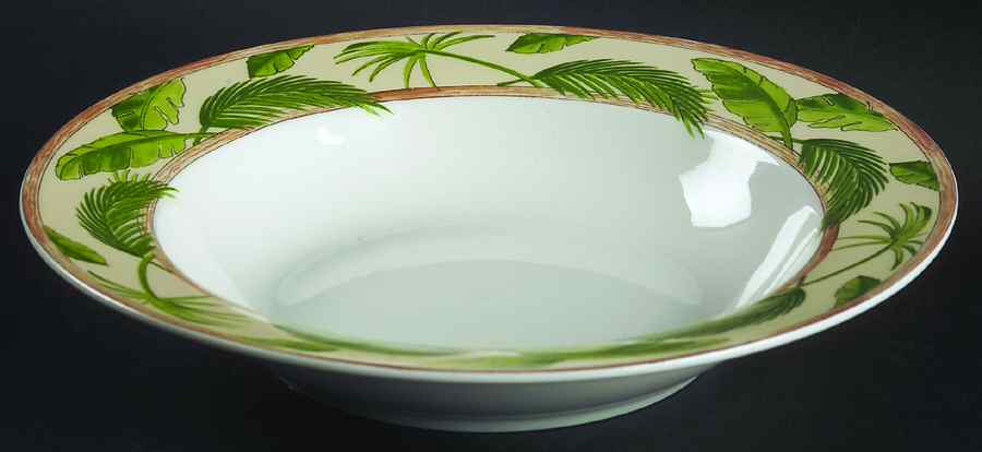 Three Monkeys Rim Soup Bowl by American Atelier-1