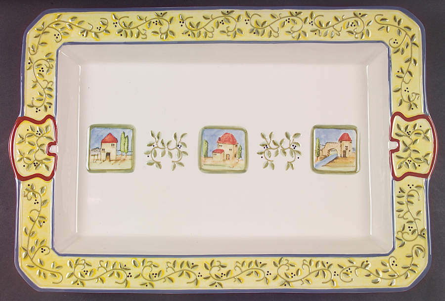 Tuscany Village 18" Rectangular Serving Platter by American Atelier-1
